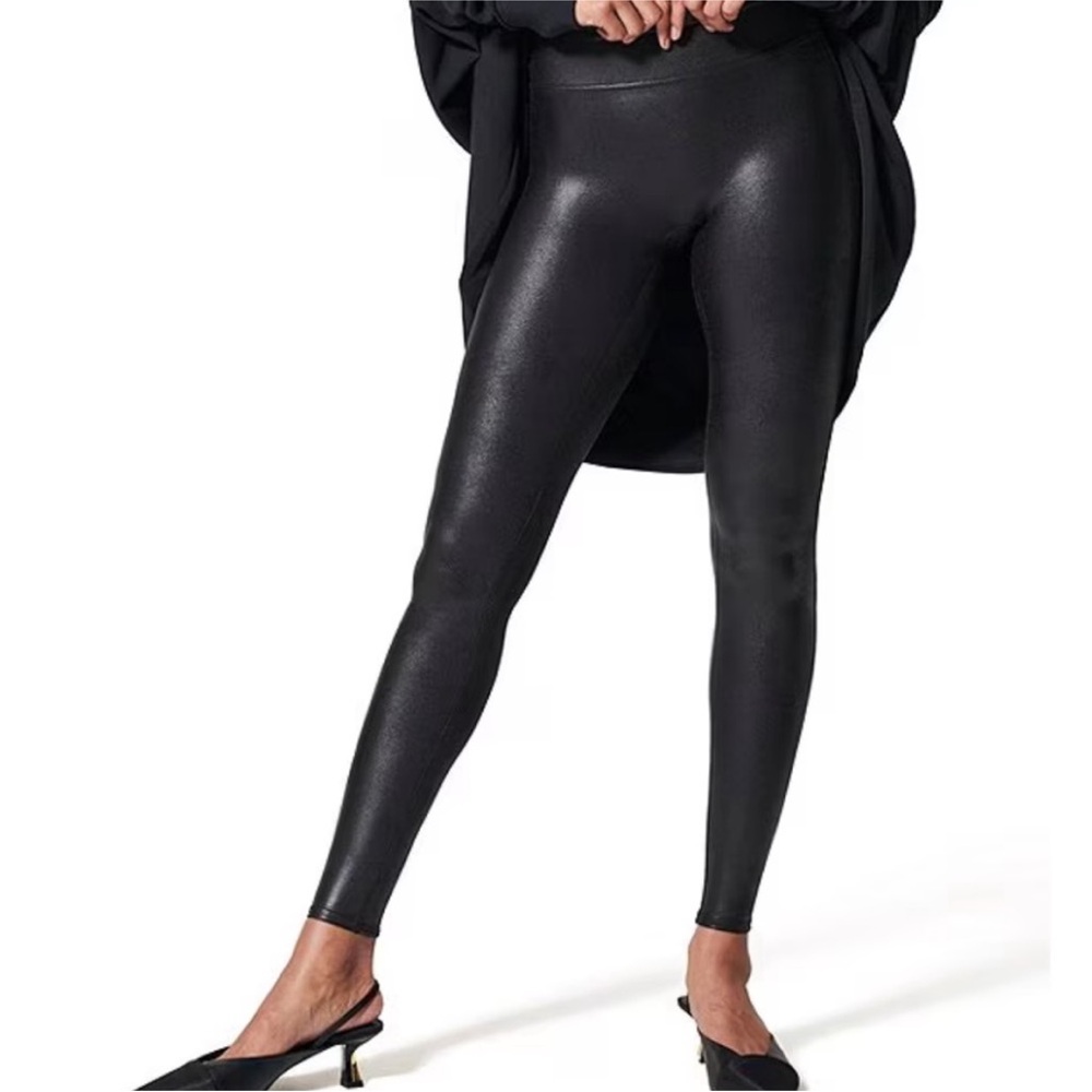NWT Spanx Faux Leather Leggings XS